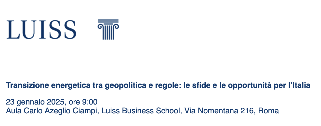 Transizione energetica tra geopolitica e regole: le sfide e le opportunità per l’Italia